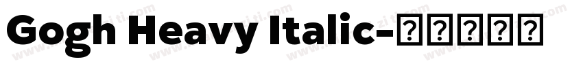 Gogh Heavy Italic字体转换